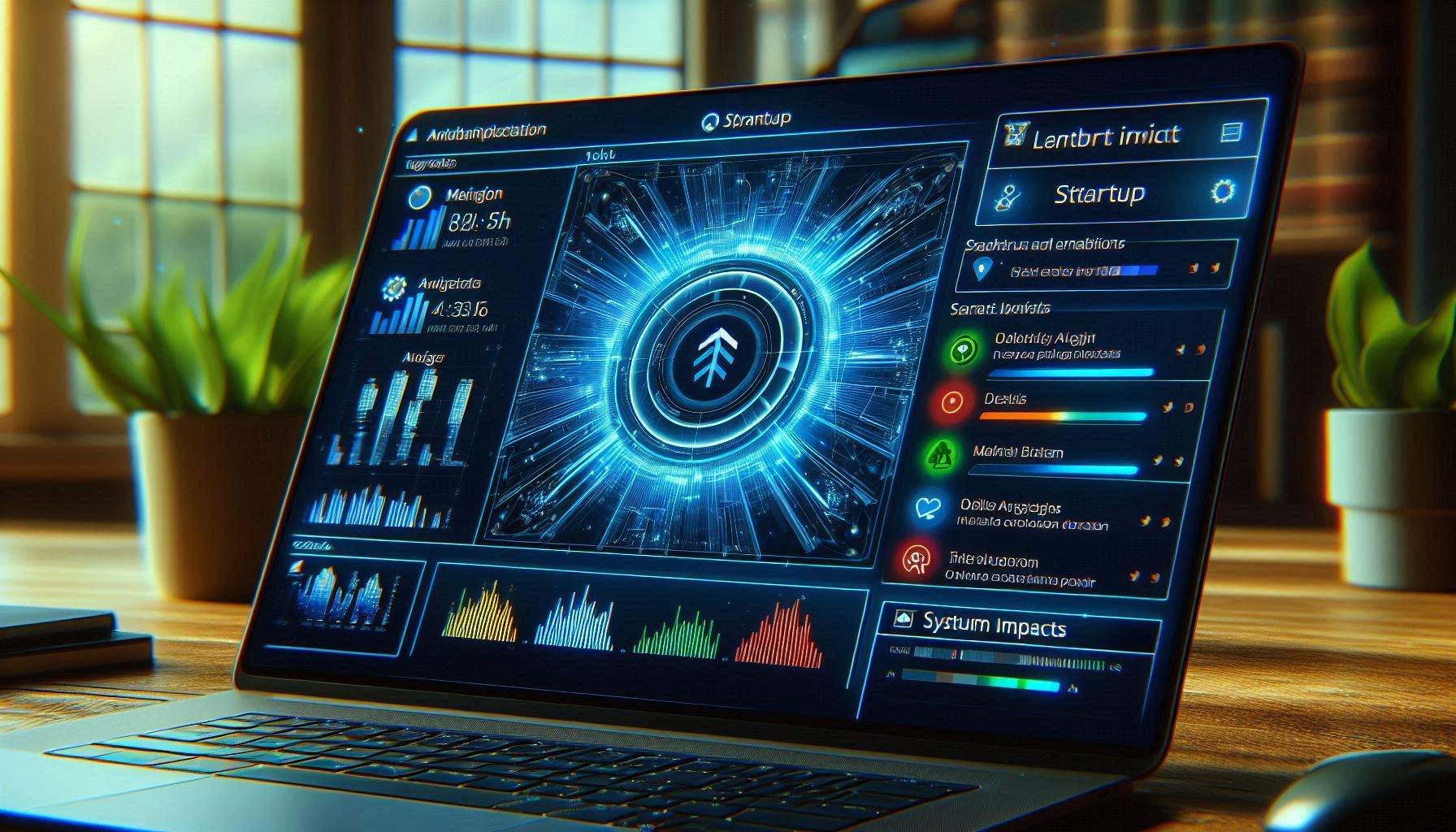 Task Manager Startup tab showing several enabled programs.