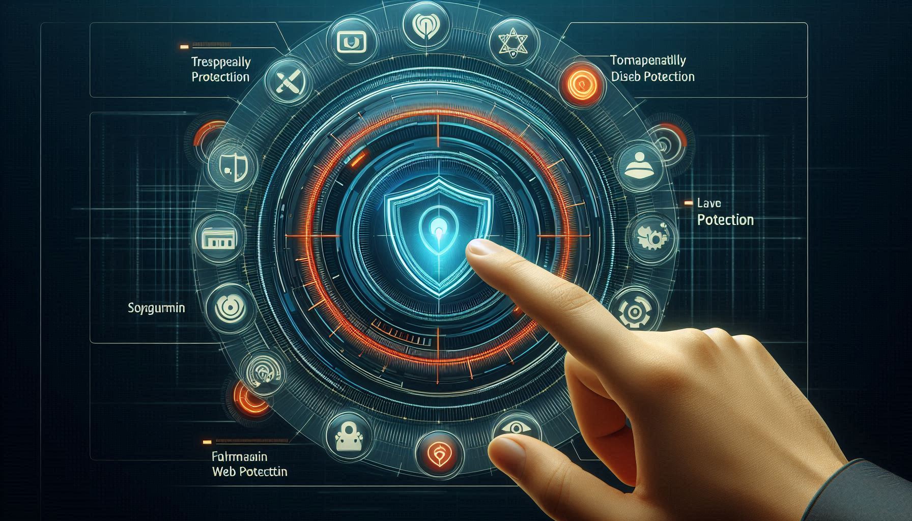 Antivirus interface with options to disable protection temporarily.